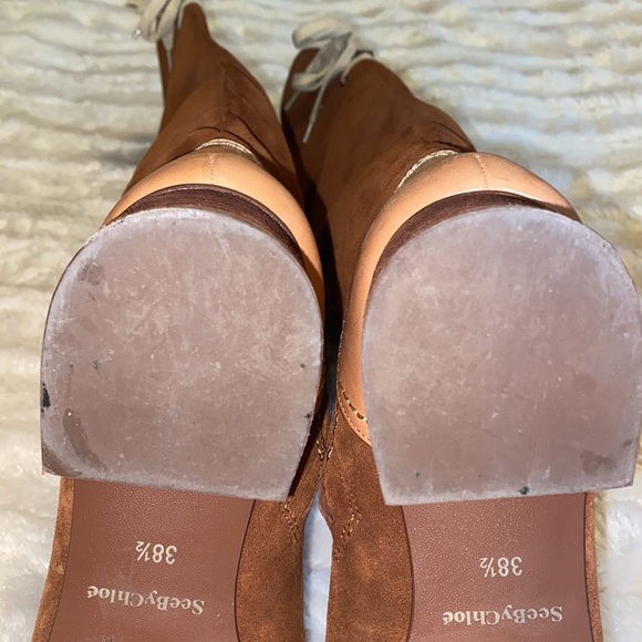 See by Chloe Lara Two-tone Leather Riding Boots - Picture 10 of 11